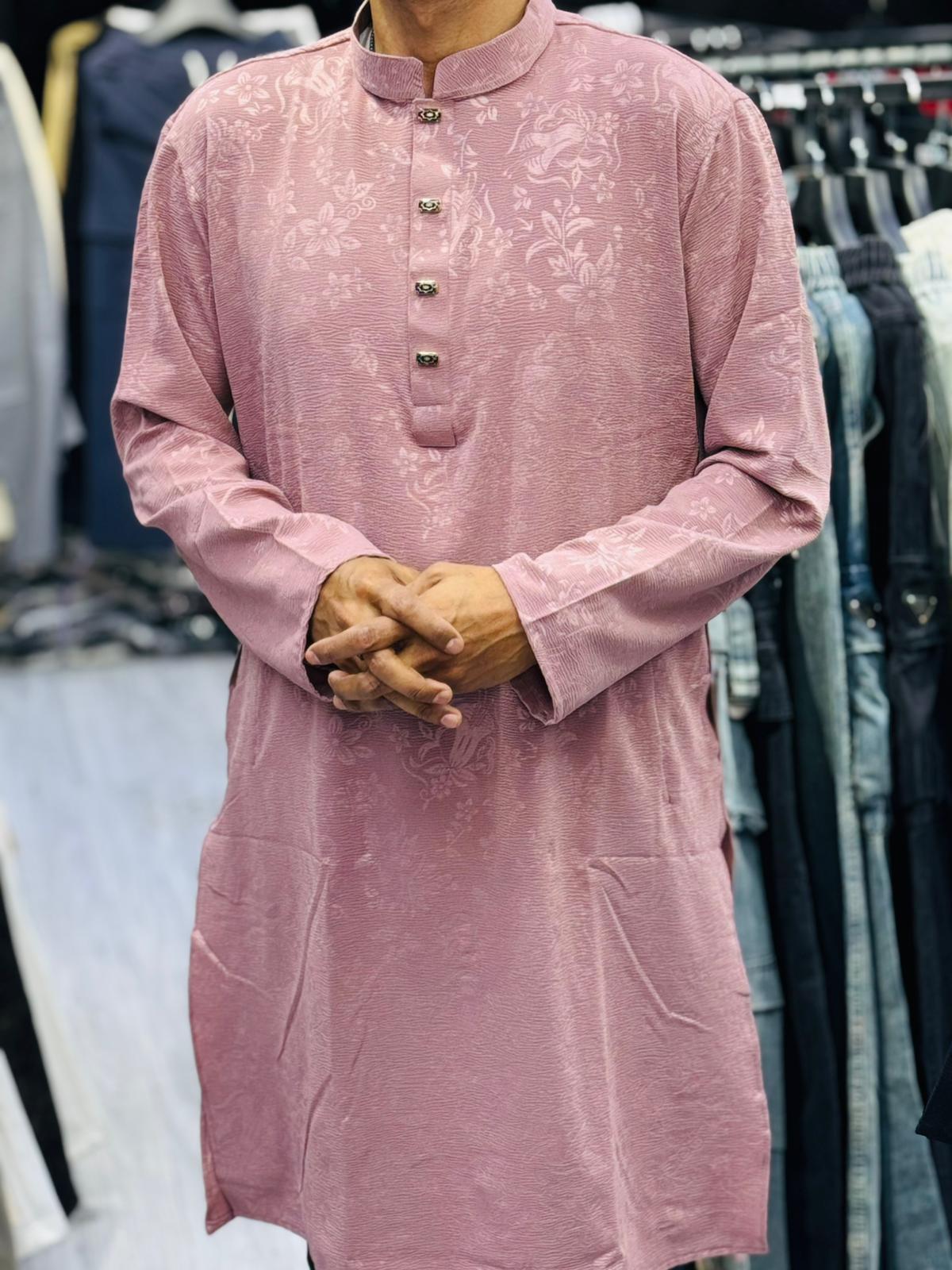 Premium Men's Embroidered Panjabi – Traditional Style